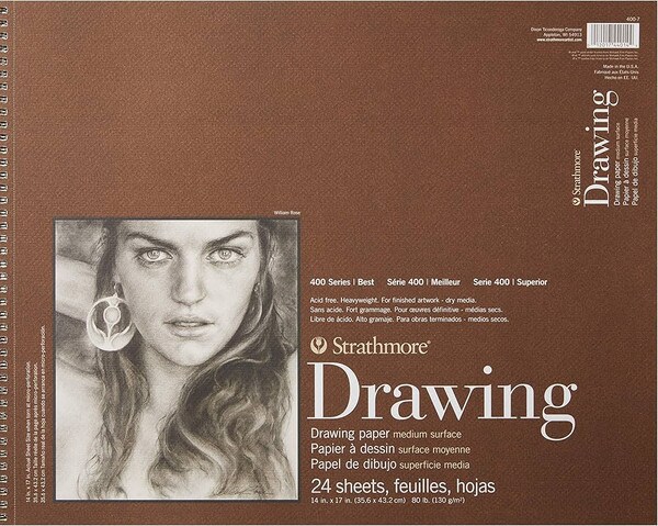 Strathmore DRAWING PAD 14X17 inch, 24 pgs